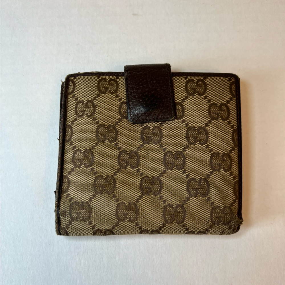 Gucci, canvas and leather, compact bifold wallet - Picture 3 of 16